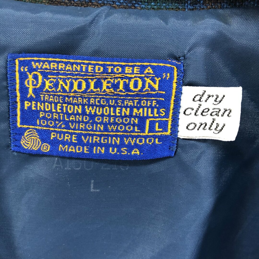 PENDLETON(ペンドルトン)の古着 70年代 ペンドルトン PENDLETON チェック柄 イージージャケット テーラードジャケット USA製 メンズXL /eaa375315 メンズのジャケット/アウター(テーラードジャケット)の商品写真