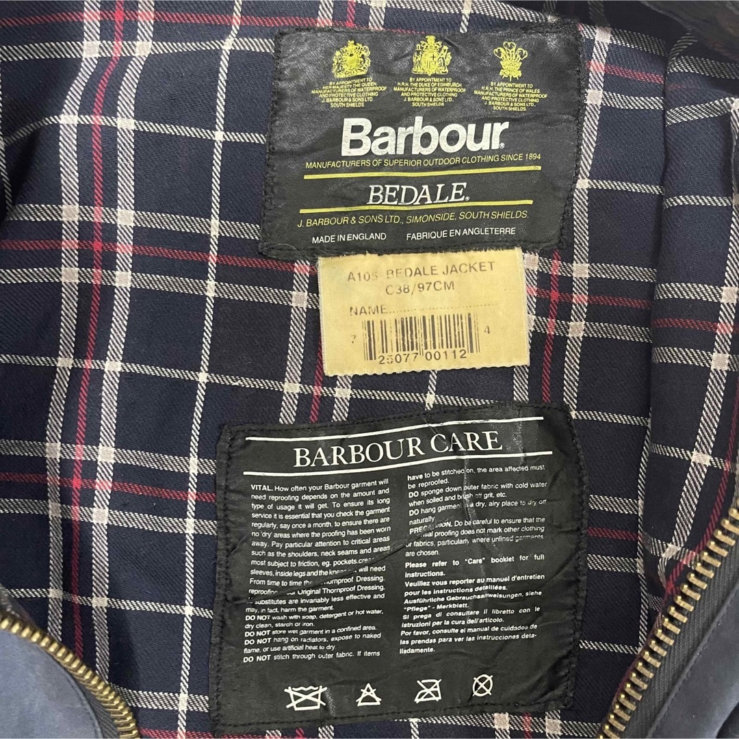 95's　Barbour バブアー　BEDALE ビデイル　オイルドジャケット