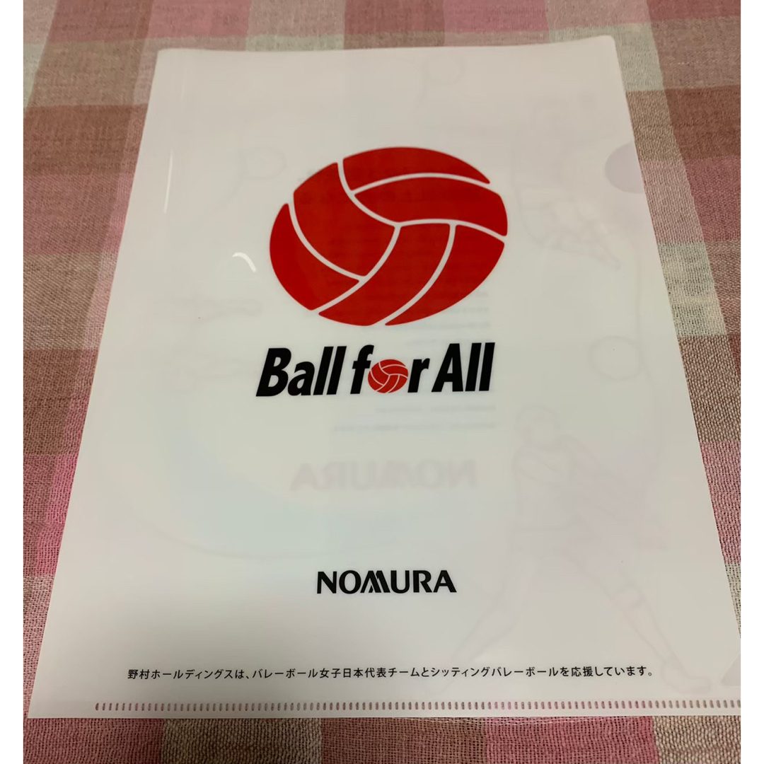 クリアファイル/野村ホールディングス×FIVBバレーボール エンタメ/ホビーのコレクション(ノベルティグッズ)の商品写真