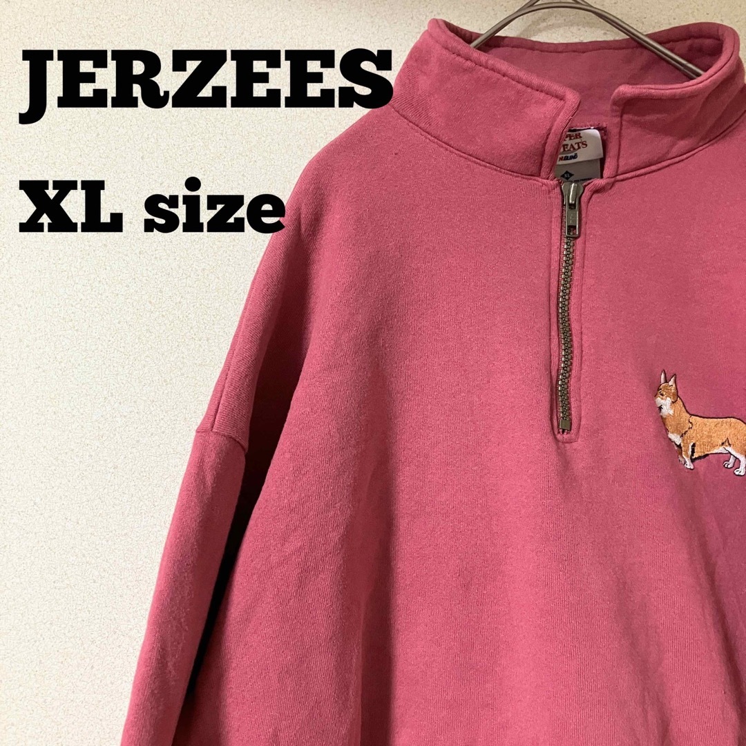 【JERZEES】トレーナー スウェット XＬサイズ　ＵＳＡ　くすみピンク