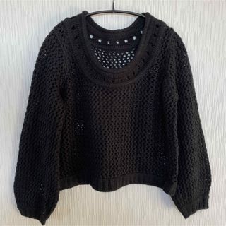 バックス(BACKS)のBACKS  鍵網み　バルーン ニット(ニット/セーター)