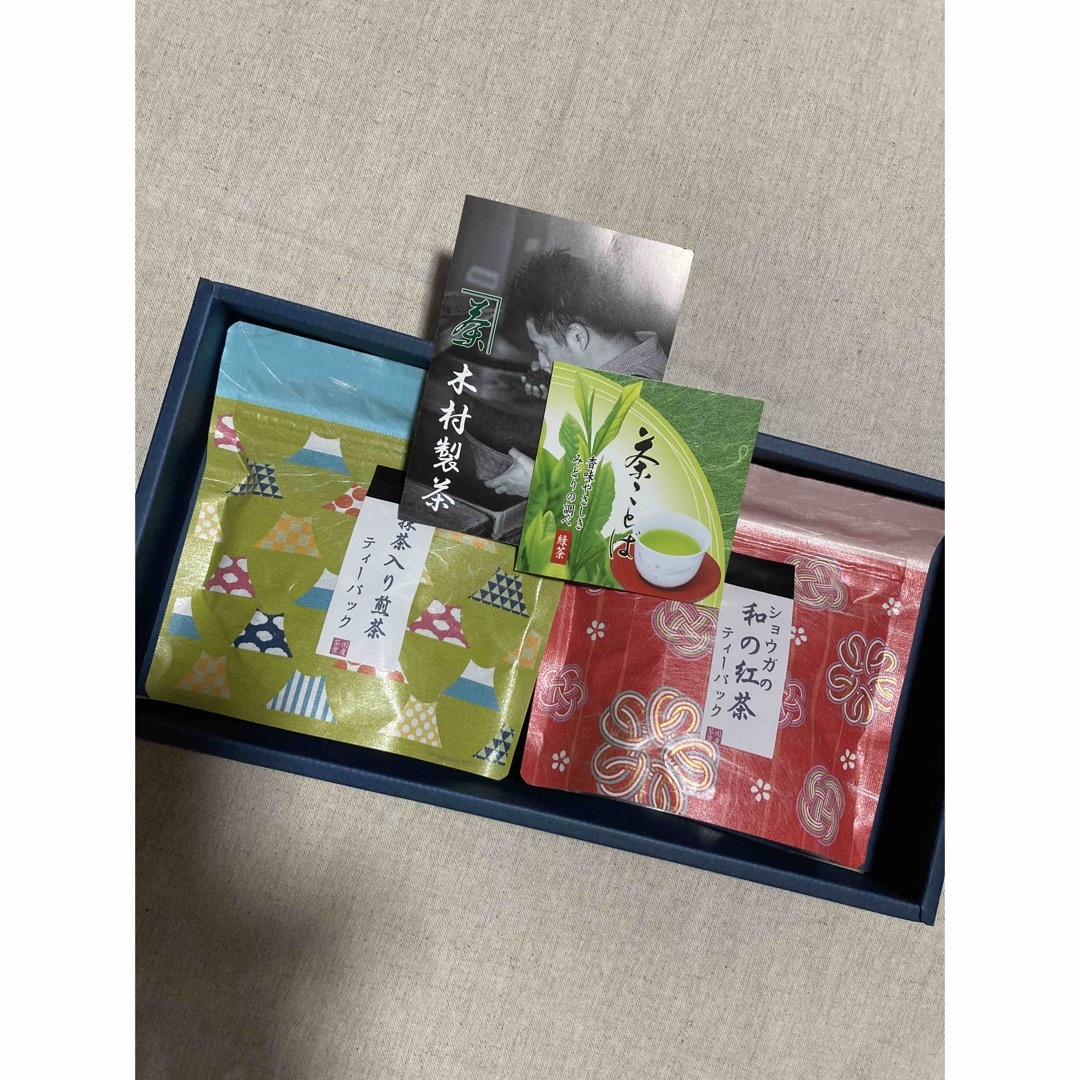 ryubi様専用　木村製茶　抹茶入り煎茶　ショウガ和紅茶　ティパック 食品/飲料/酒の飲料(茶)の商品写真