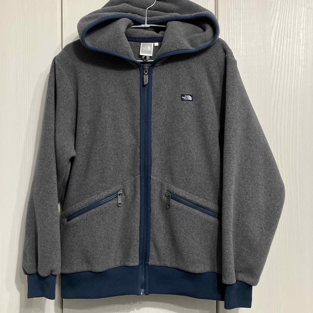 THE NORTH FACE フリースジップパーカー L グレー フーディ-