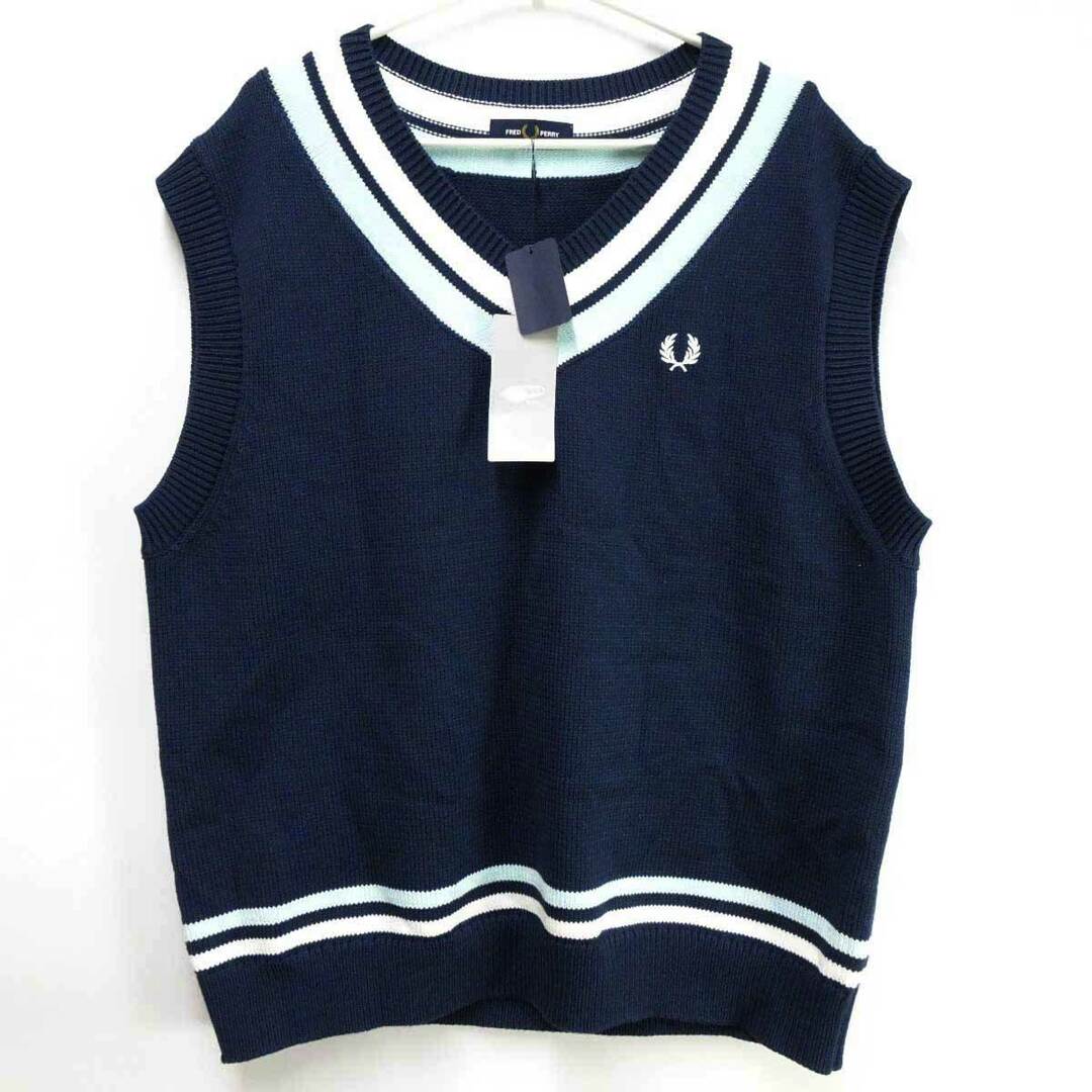 【未使用】フレッドペリー BEAMS ビームス 別注 Tilden Vest ベスト M ネイビー 11-05-0219-060 メンズ