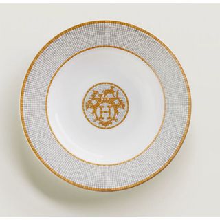 エルメス(Hermes)のエルメススーププレート 〈モザイク 24〉 ゴールド(食器)