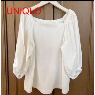 ユニクロ(UNIQLO)の【UNIQLO】レディーストップス  袖長め　ボリューム袖　ゆったり(カットソー(長袖/七分))