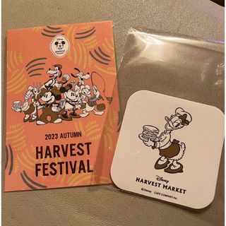 ディズニー(Disney)のHARVEST MARKET DISNEY ポストカード＆コースター(キャラクターグッズ)