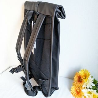 【新品】RAINS RUCKSACK ロールトップ PCリュック  ブラック