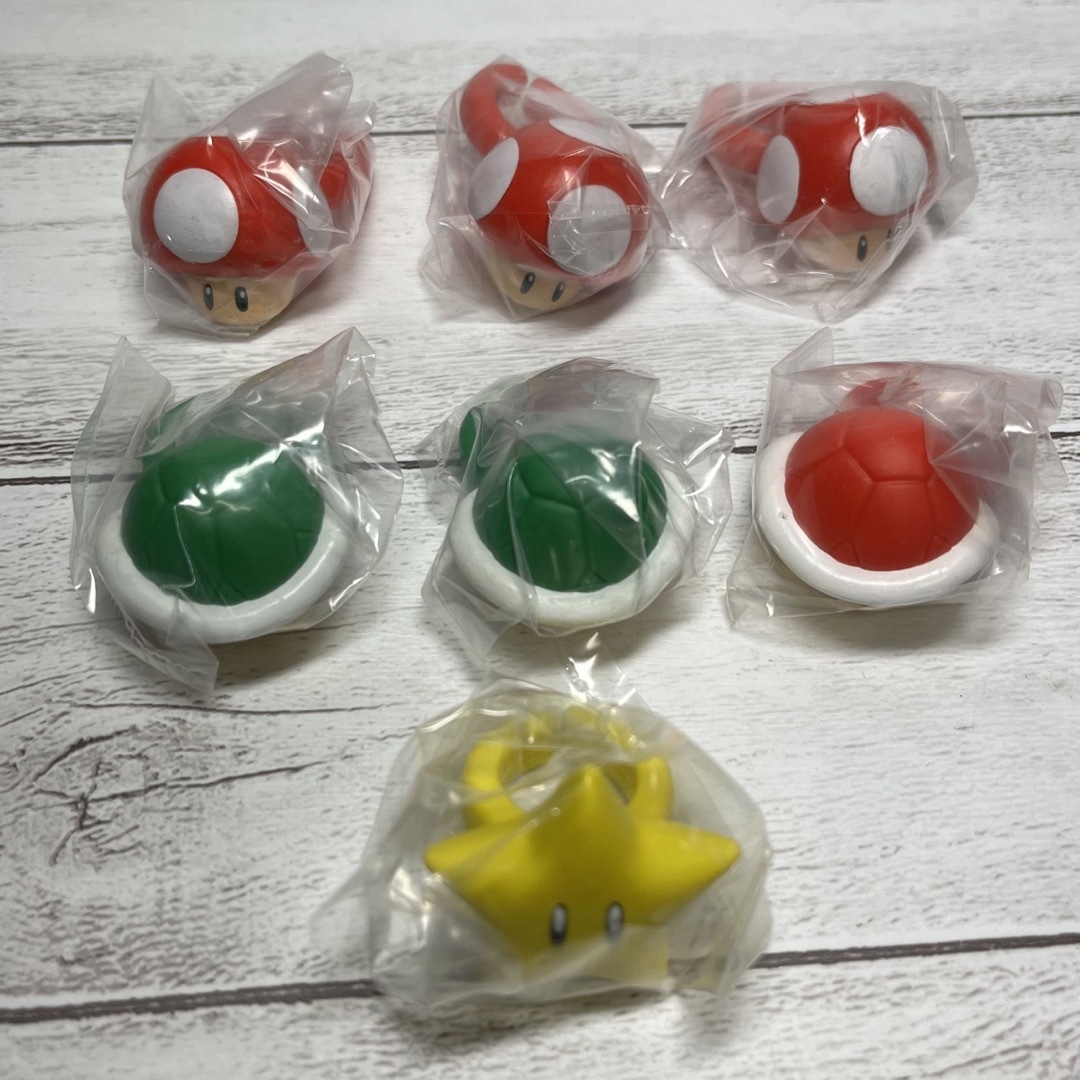任天堂 - スーパーマリオ ガチャ ファッションリングコレクション 7点
