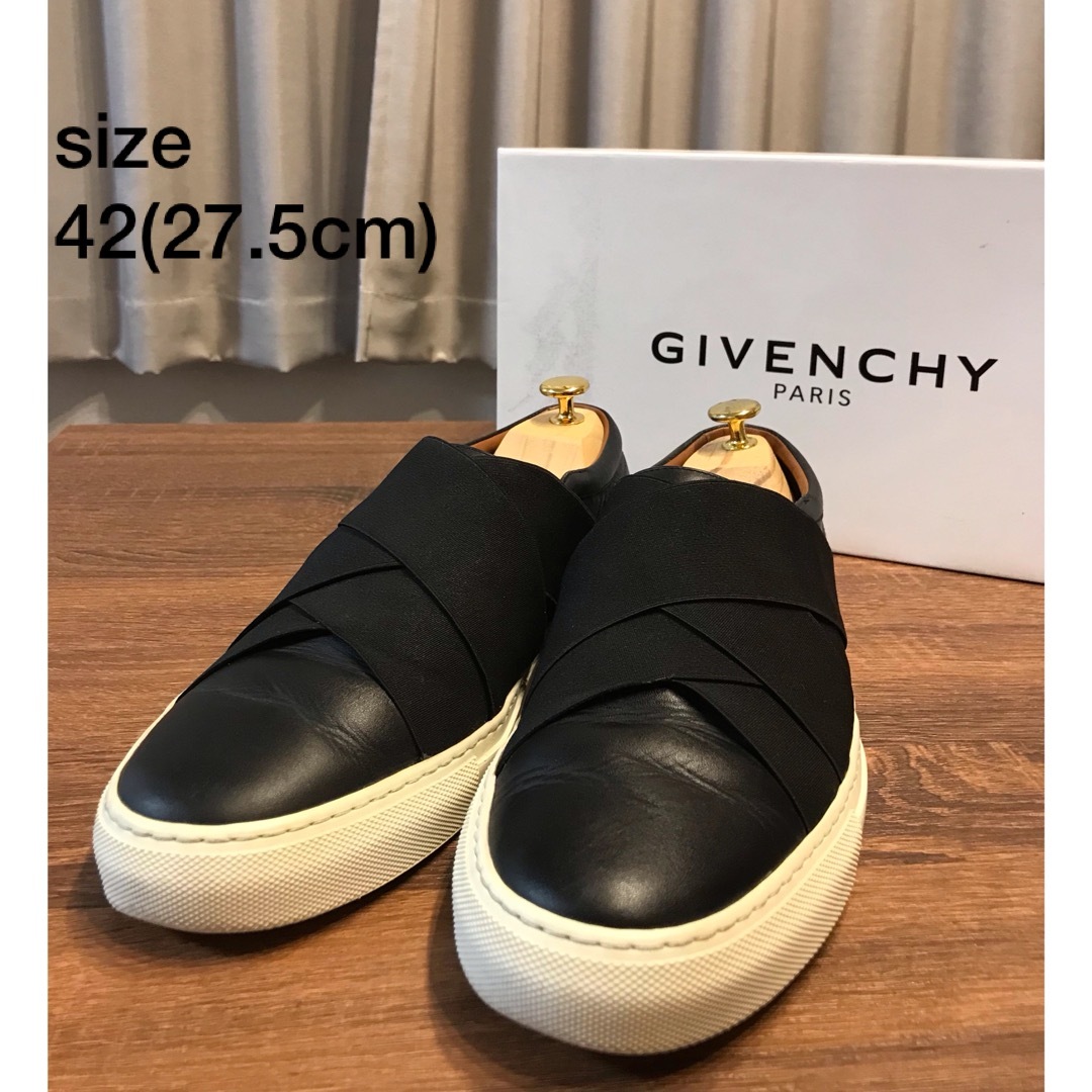 GIVENCHY ジバンシー　レザースニーカー　42 ブラック | フリマアプリ ラクマ