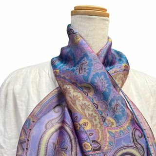 ETRO   美品 エトロ ETRO ストール ウール シルク ペイズリー柄