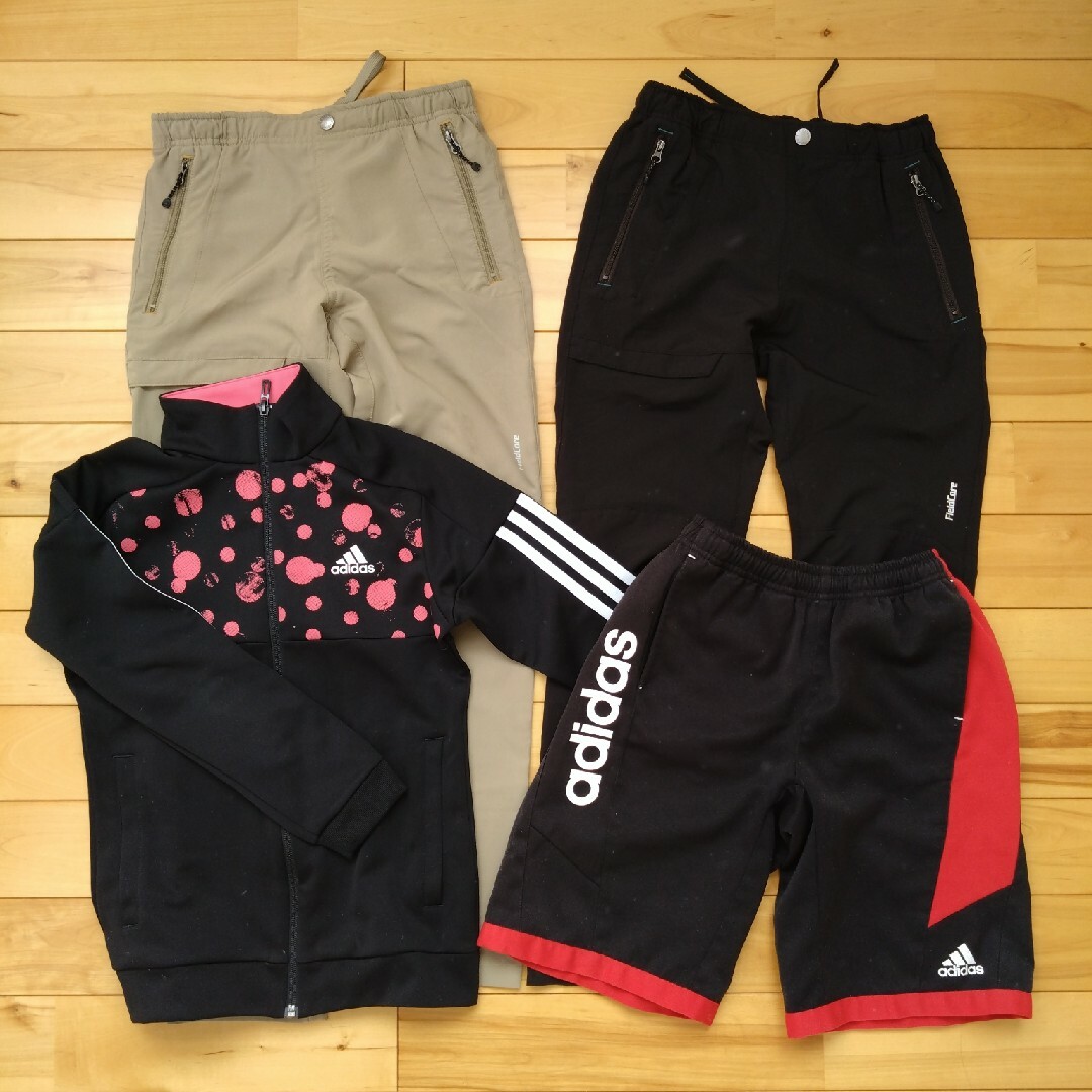 adidas(アディダス)の子供スポーツウェア 150cm キッズ/ベビー/マタニティのキッズ服女の子用(90cm~)(ジャケット/上着)の商品写真