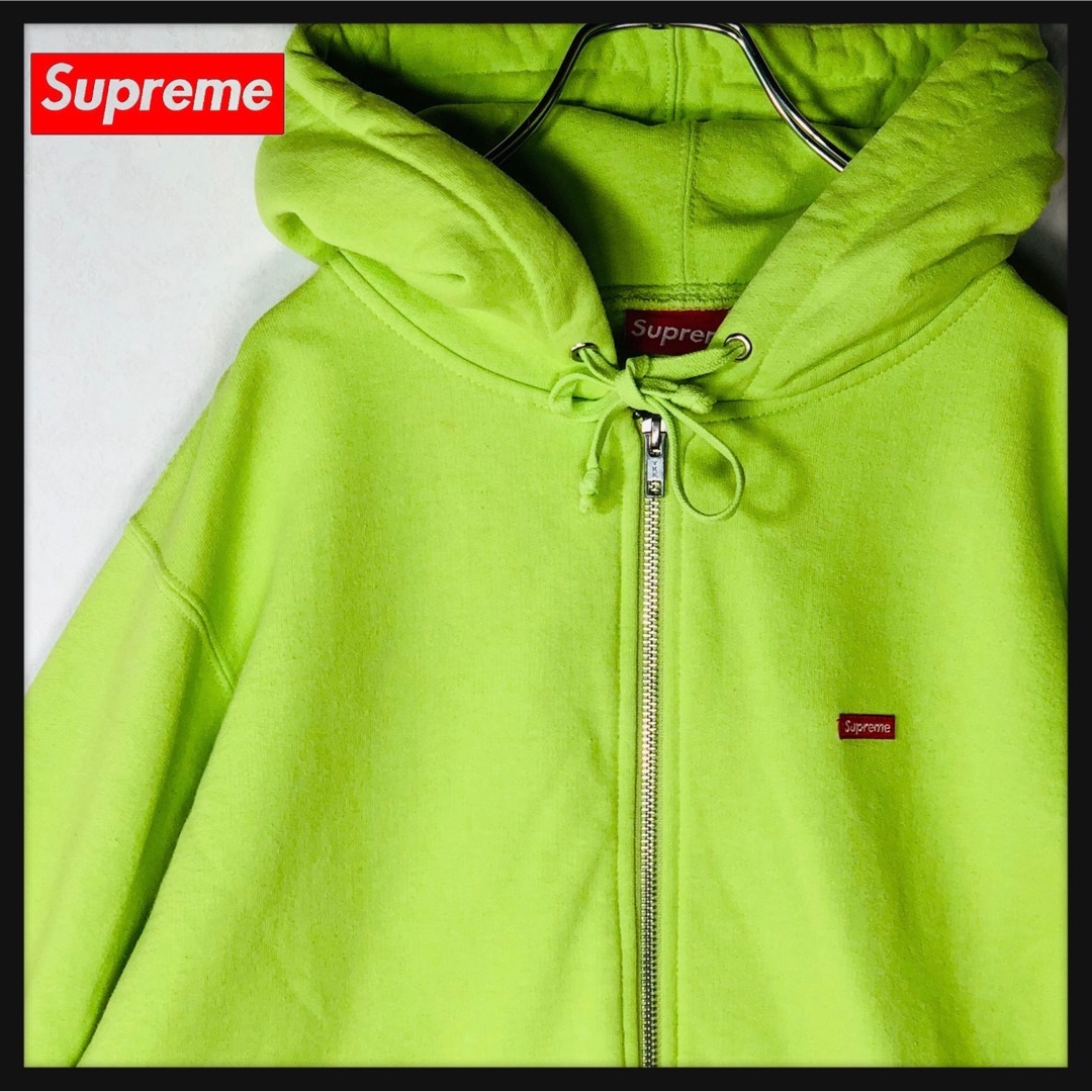 美品supreme small boxlogo zip up パーカー Mパーカー - パーカー