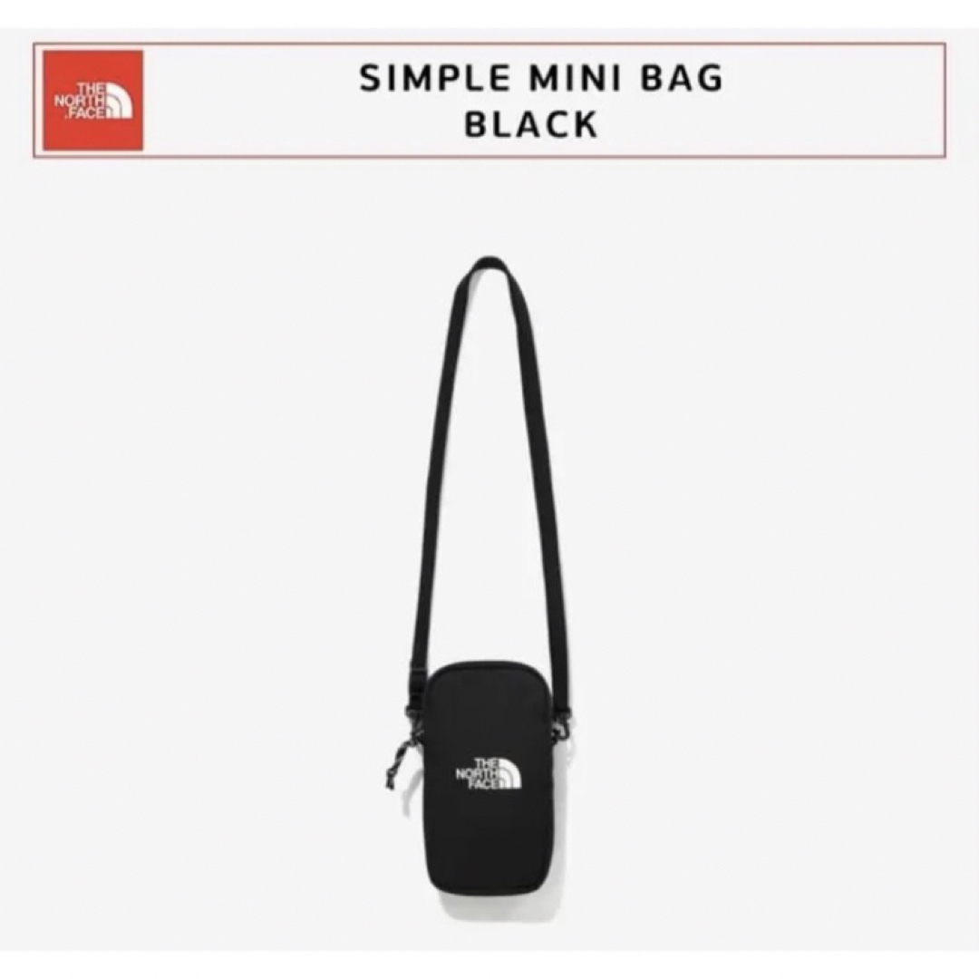 【韓国限定】ノースフェイス MINI BAG シンプルミニバッグ　ブラック 2