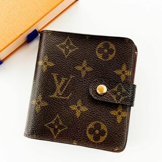 ルイヴィトン(LOUIS VUITTON)の超美品 ルイヴィトン モノグラム コンパクトジップ 二つ折り財布(財布)