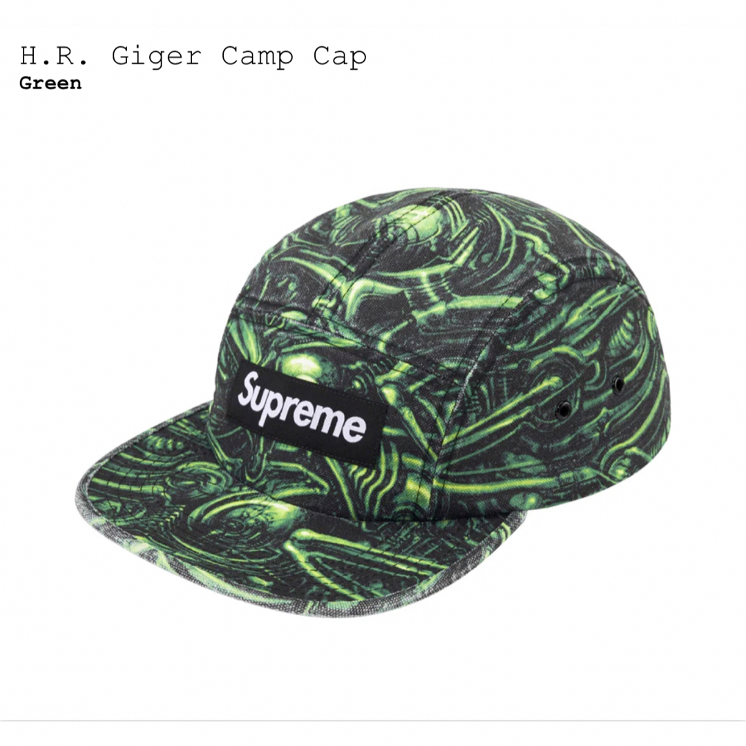 試着なし Supreme Giger Camp Cap GreenSupremeSTORE