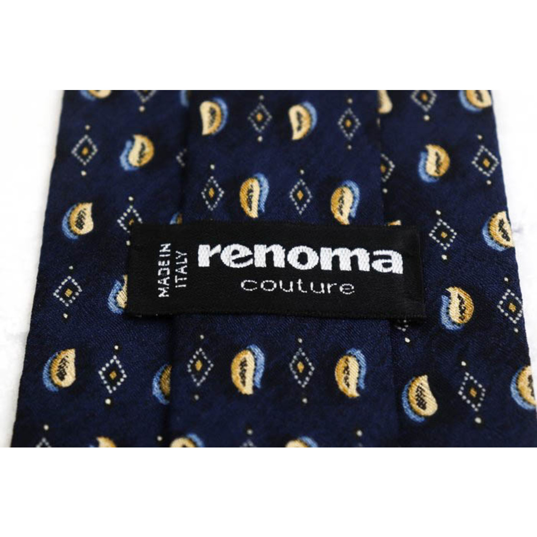 RENOMA(レノマ)のレノマ ブランド ネクタイ シルク ペイズリー柄 小紋柄 総柄 メンズ ネイビー renoma メンズのファッション小物(ネクタイ)の商品写真