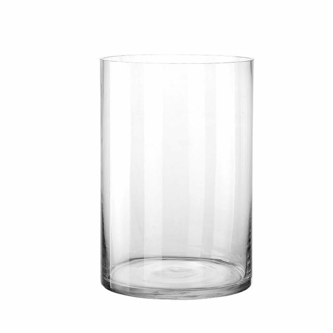 【色: クリヤ(シリンダー 20cm)】ガラスの花瓶 透明 花器 フラワーベース