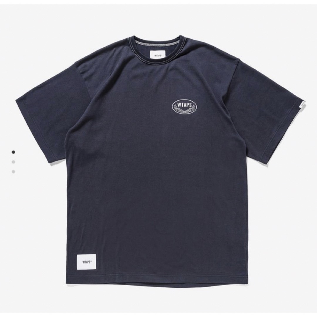 W)taps(ダブルタップス)のWTAPS 21AW ACADEMY SS COTTON NAVY 02 M メンズのトップス(Tシャツ/カットソー(半袖/袖なし))の商品写真