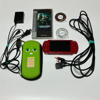 【液晶美品】PSP2000 ディープレッド メモリースティック8GB SONY