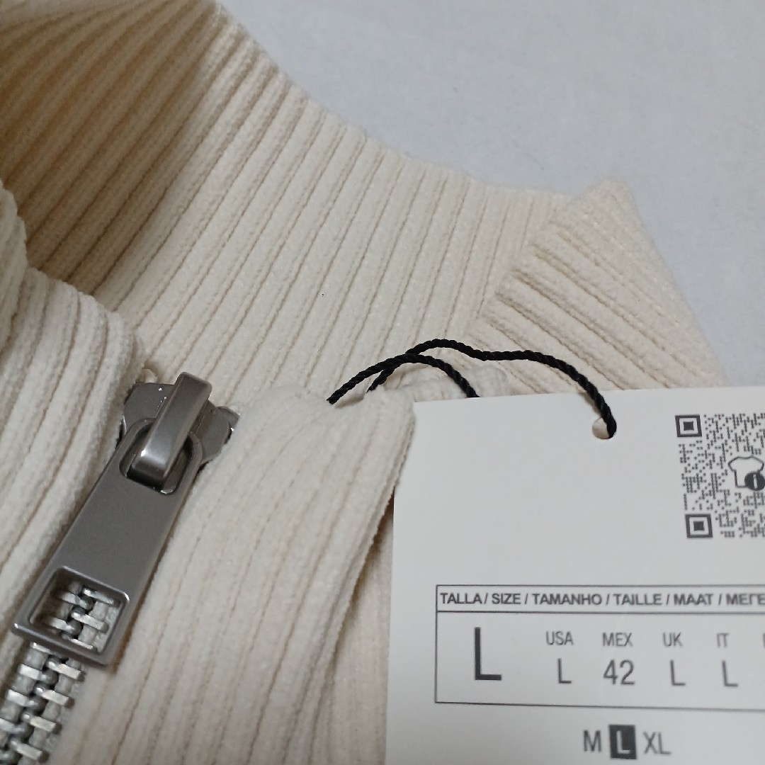 ZARA - ZARA カーディガン コントラスト シェニール L スノーマン 目黒