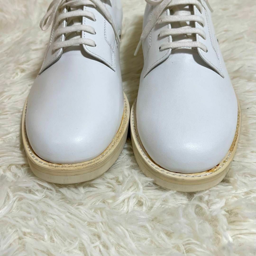 極美品】COMME des GARCONS レザーシューズ ベーシックホワイト-