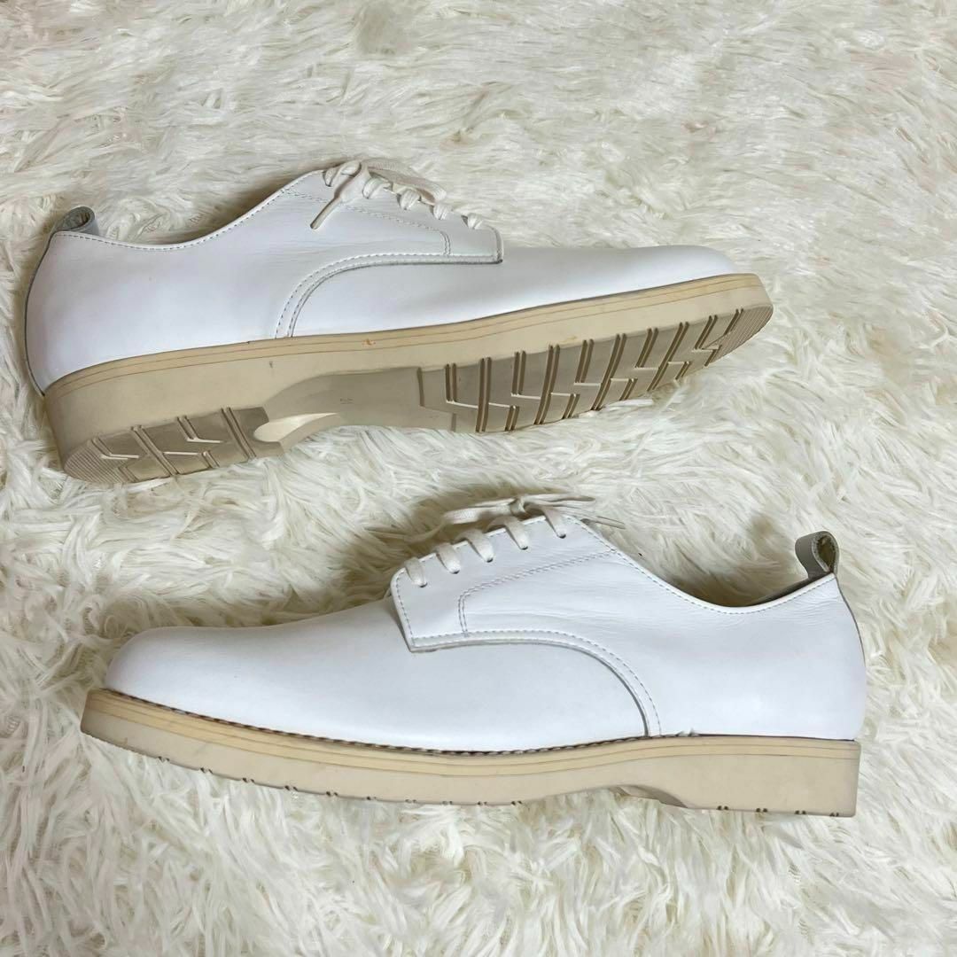 極美品】COMME des GARCONS レザーシューズ ベーシックホワイト-