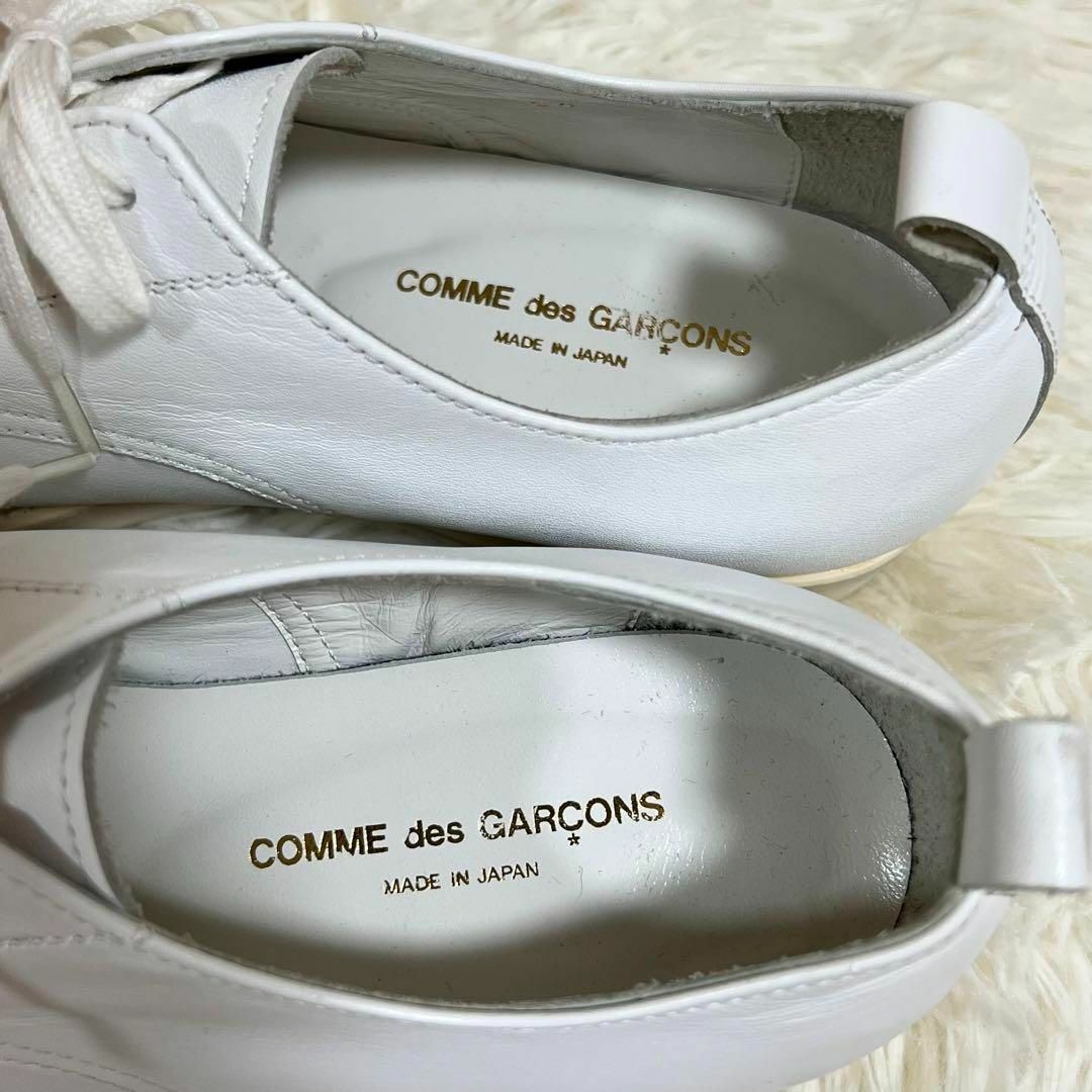 極美品】COMME des GARCONS レザーシューズ ベーシックホワイト-