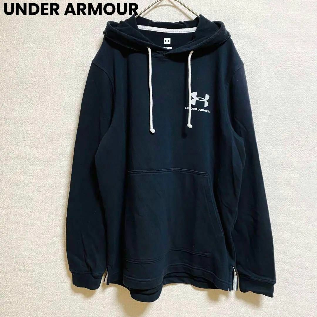 UNDER ARMOUR(アンダーアーマー)のst7 アンダーアーマー パーカー プルオーバー プリント ネイビー レディースのトップス(パーカー)の商品写真