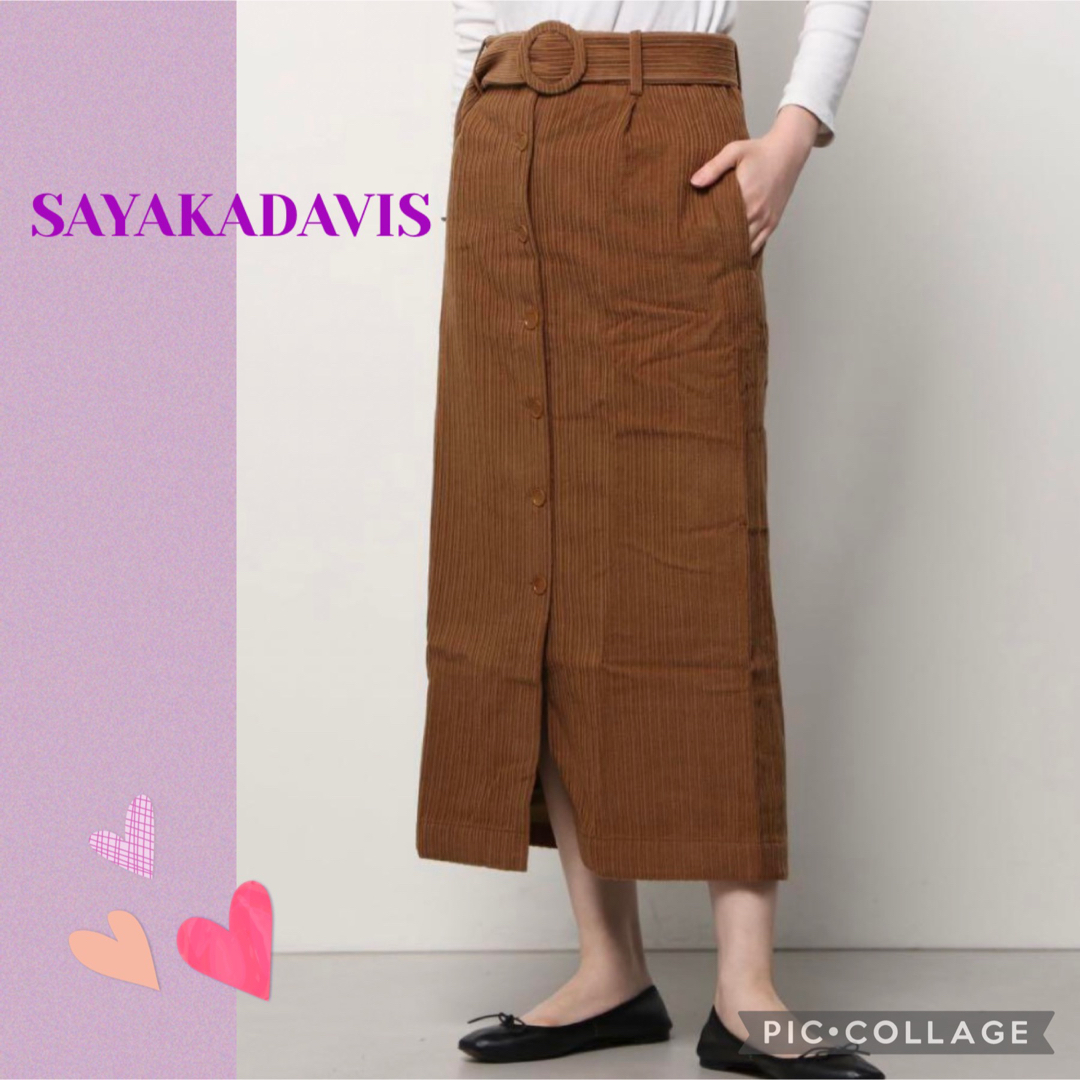 VFRY SAYAKADAVIS コーデュロイスカート 滝沢眞規子さん タキマキ-