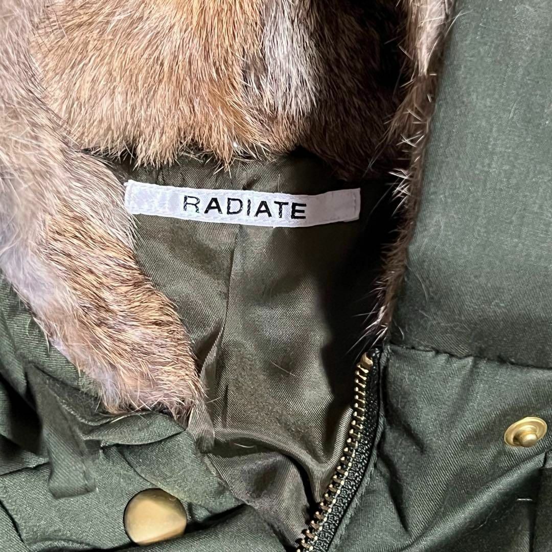 【未使用タグ付き】RADIATE ラディエイト　中綿ブルゾン　ラビットファー