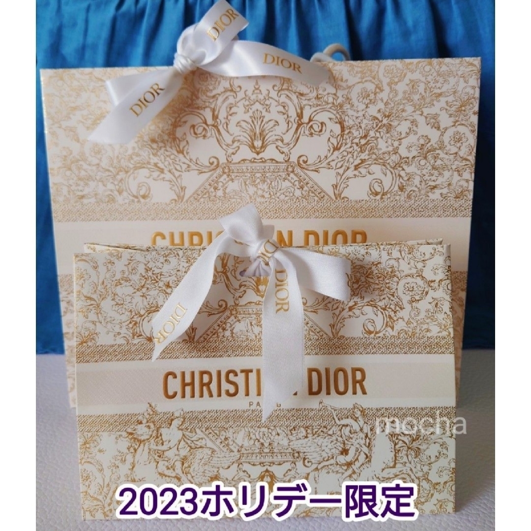 Christian Dior(クリスチャンディオール)の最新◆DIOR　ディオール　2023ホリデー限定 ショッパー　ギフトボック レディースのバッグ(ショップ袋)の商品写真