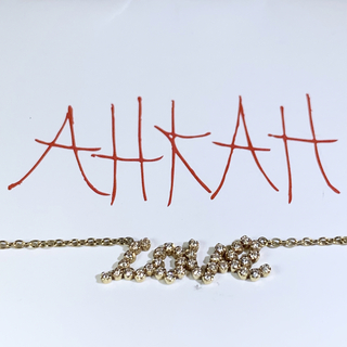 アーカー(AHKAH)のアーカー　АНКАН  ビリーブインラブ　k18 ダイヤモンド　ネックレス(ネックレス)