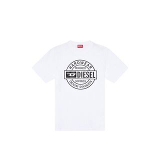 ディーゼル(DIESEL)のDIESEL Tシャツ ロゴ　全面プリント　ホワイト  XL ディーゼル(Tシャツ/カットソー(半袖/袖なし))