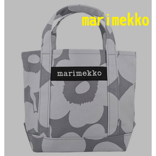 マリメッコ(marimekko)の新品　marimekko  トートバッグ　セイディ　グレー　マリメッコ　ウニッコ(トートバッグ)
