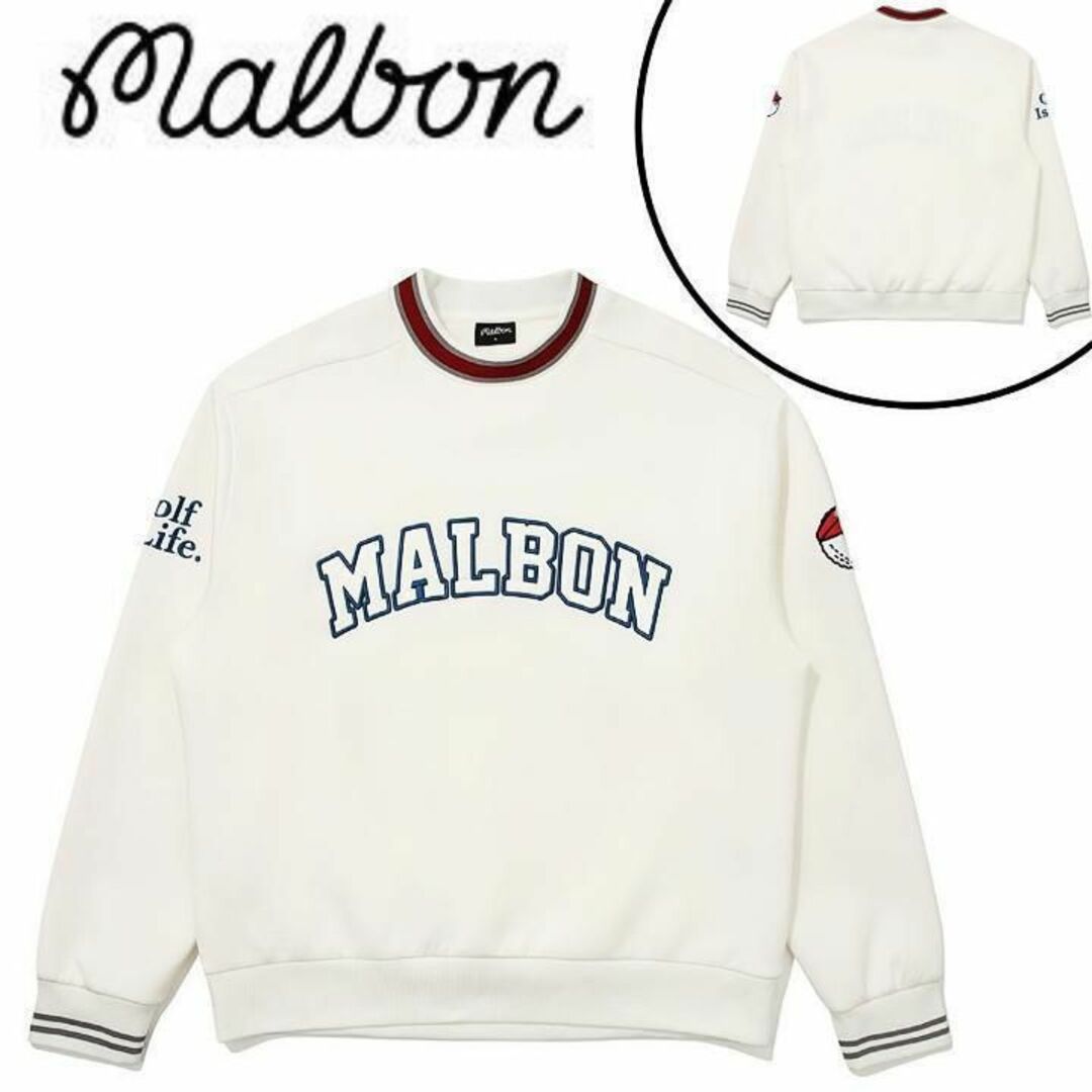 マルボン ゴルフ トレーナー malbon オーバーサイズ 【新品&M～XXL】スポーツ/アウトドア