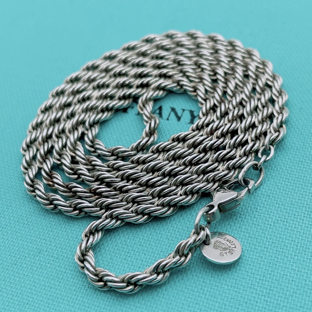 美品】Tiffany & Co. 希少 ツイスト スターリング ネックレス-