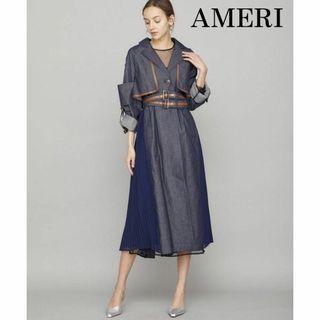 アメリヴィンテージ(Ameri VINTAGE)の【早い者勝ち】AMERI 大人気　プリーツデニム トレンチコート 秋冬 (トレンチコート)