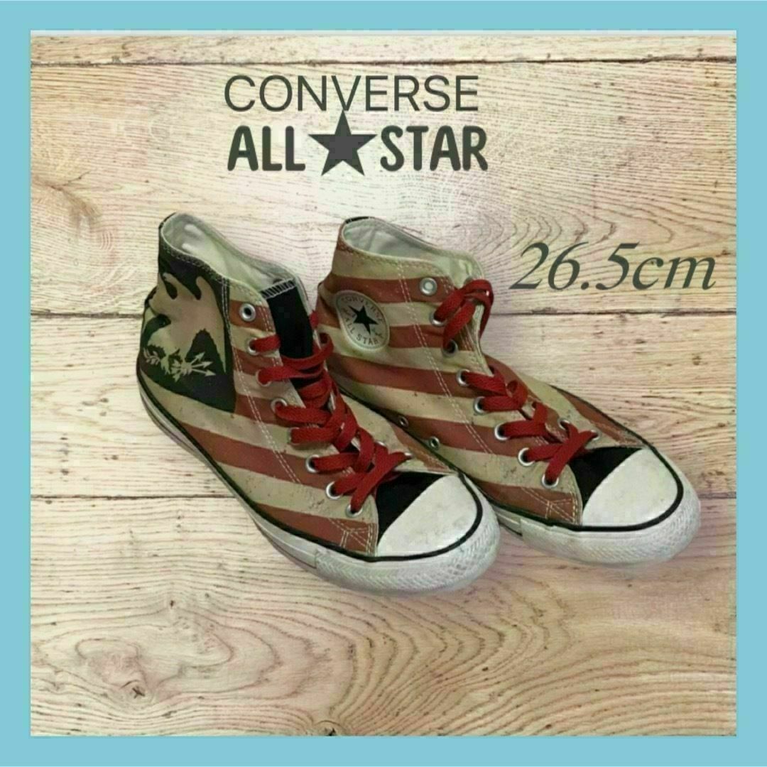 ★CONVERSE コンバース サイズ8 スニーカー 26.5cm ハイカット靴/シューズ