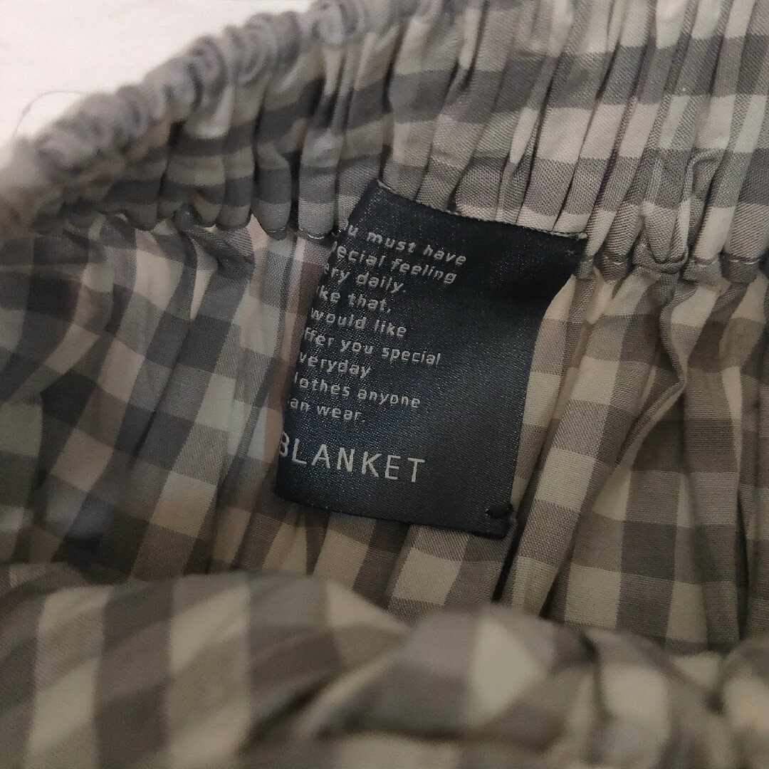 BLANKET ひざ丈スカート ギンガムチェック レディースのスカート(ひざ丈スカート)の商品写真