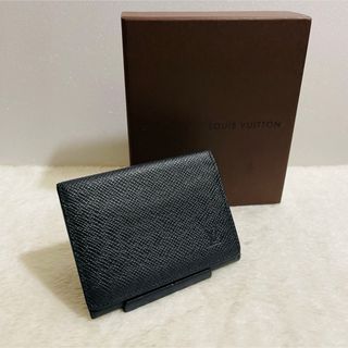 ルイヴィトン(LOUIS VUITTON)の極美品 LOUIS VUITTON アンヴェロップ・カルト ドゥ ヴィジット(名刺入れ/定期入れ)