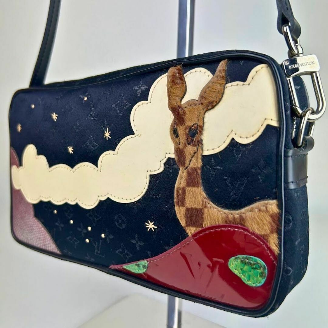 LOUIS VUITTON コント ドゥ ポシェット キリン柄 ポーチ