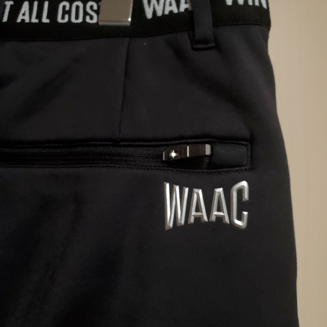 WAAC ワック レディースゴルフパンツ 中綿 裏起毛パンツ 黒 ストレッチ