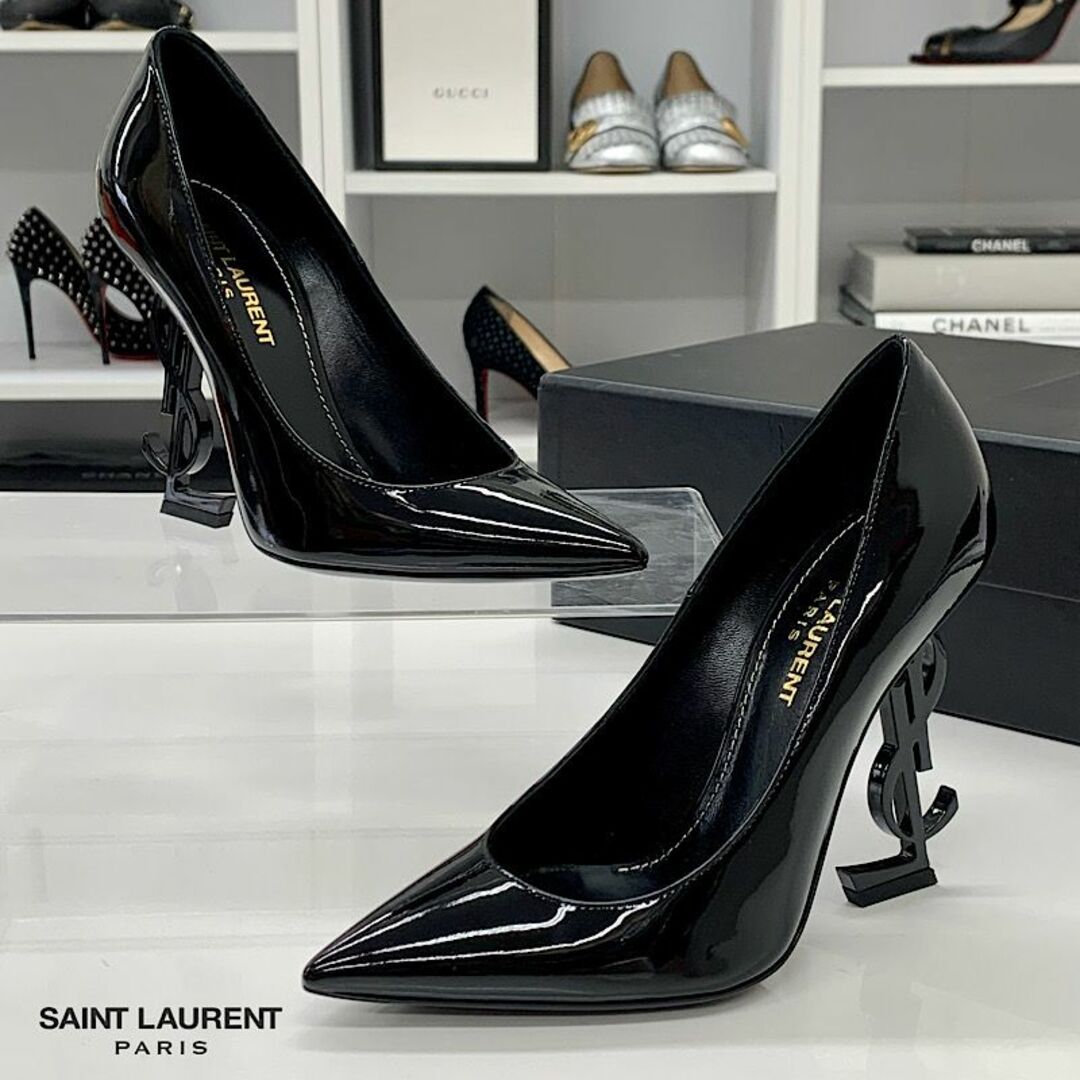 Saint Laurent - 7159 サンローラン オピウム パテント YSLロゴヒール