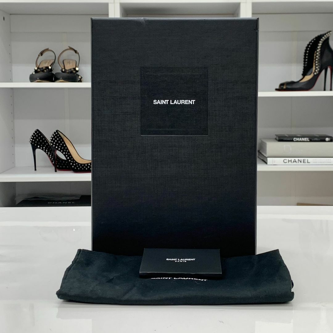 Saint Laurent(サンローラン)の7159 サンローラン オピウム パテント YSLロゴヒール パンプス ブラック レディースの靴/シューズ(ハイヒール/パンプス)の商品写真