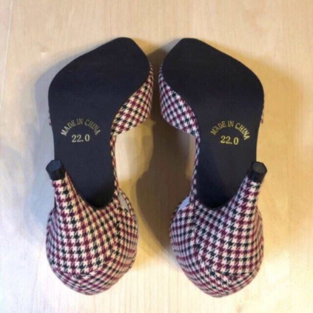 SESTO - 新品☆Sesto 千鳥チェック アンクルストラップ パンプス SESTO - 新品☆Sesto 千鳥チェック アンクルストラップ パンプス