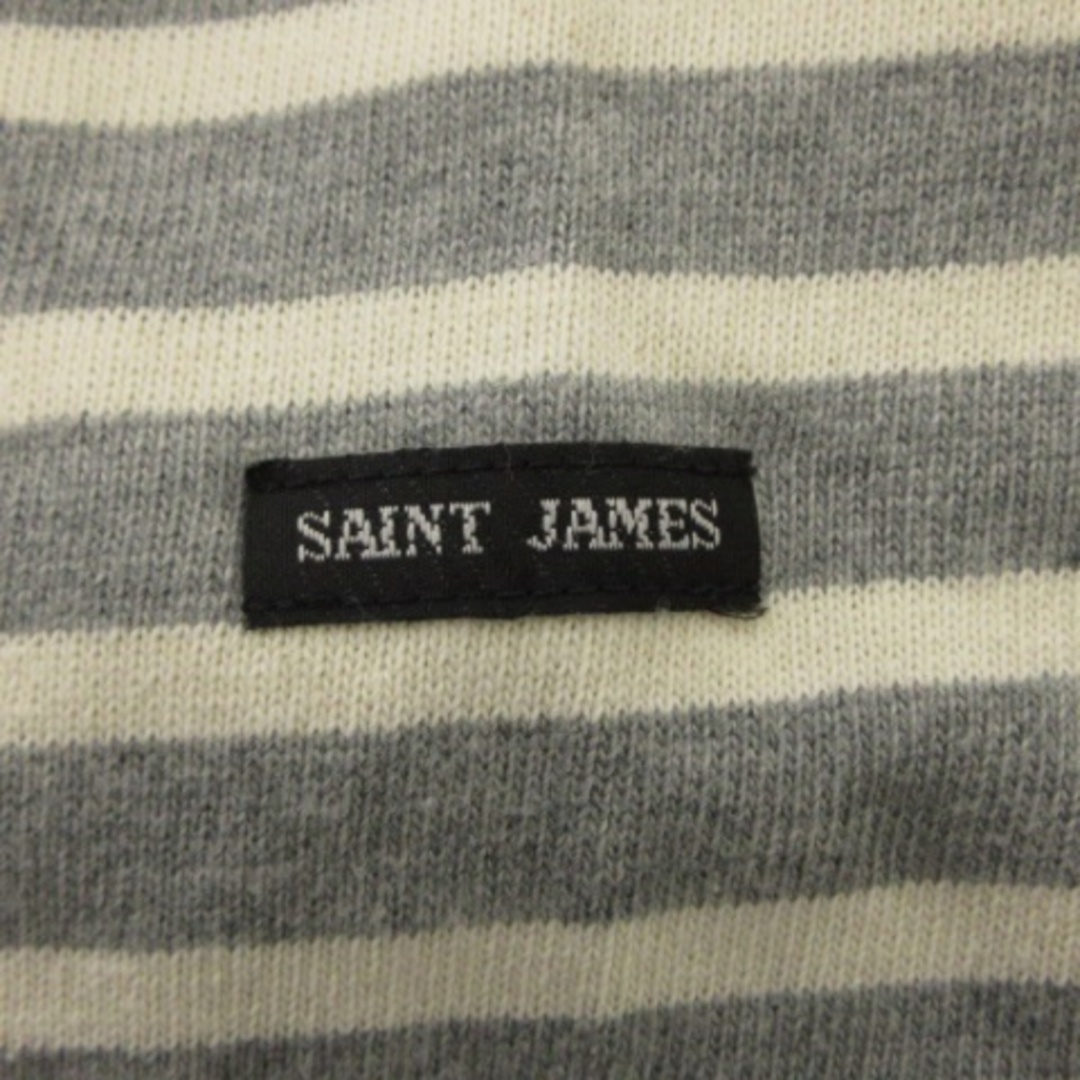 SAINT JAMES(セントジェームス)のセントジェームス バスクシャツ カットソー 長袖 ボーダー グレー XXS レディースのトップス(カットソー(長袖/七分))の商品写真