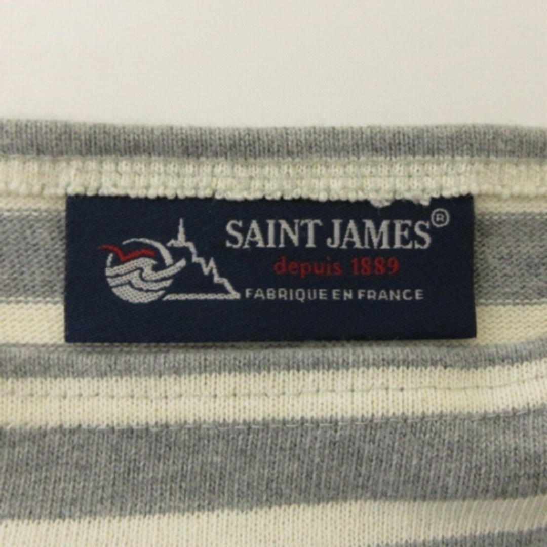 SAINT JAMES(セントジェームス)のセントジェームス バスクシャツ カットソー 長袖 ボーダー グレー XXS レディースのトップス(カットソー(長袖/七分))の商品写真
