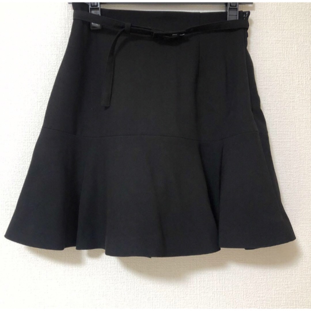 Riu Switching flare short skirt Rちゃん