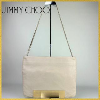 ジミーチュウ JIMMY CHOO チェーンウォレット ブラック・SV金具×クリスタル パテントレザー レディース ショルダーバッグ